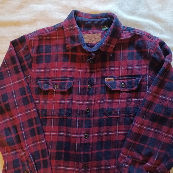 Orvis Red and Blue Plaid Shirt Jacket - Picture 3 of 8